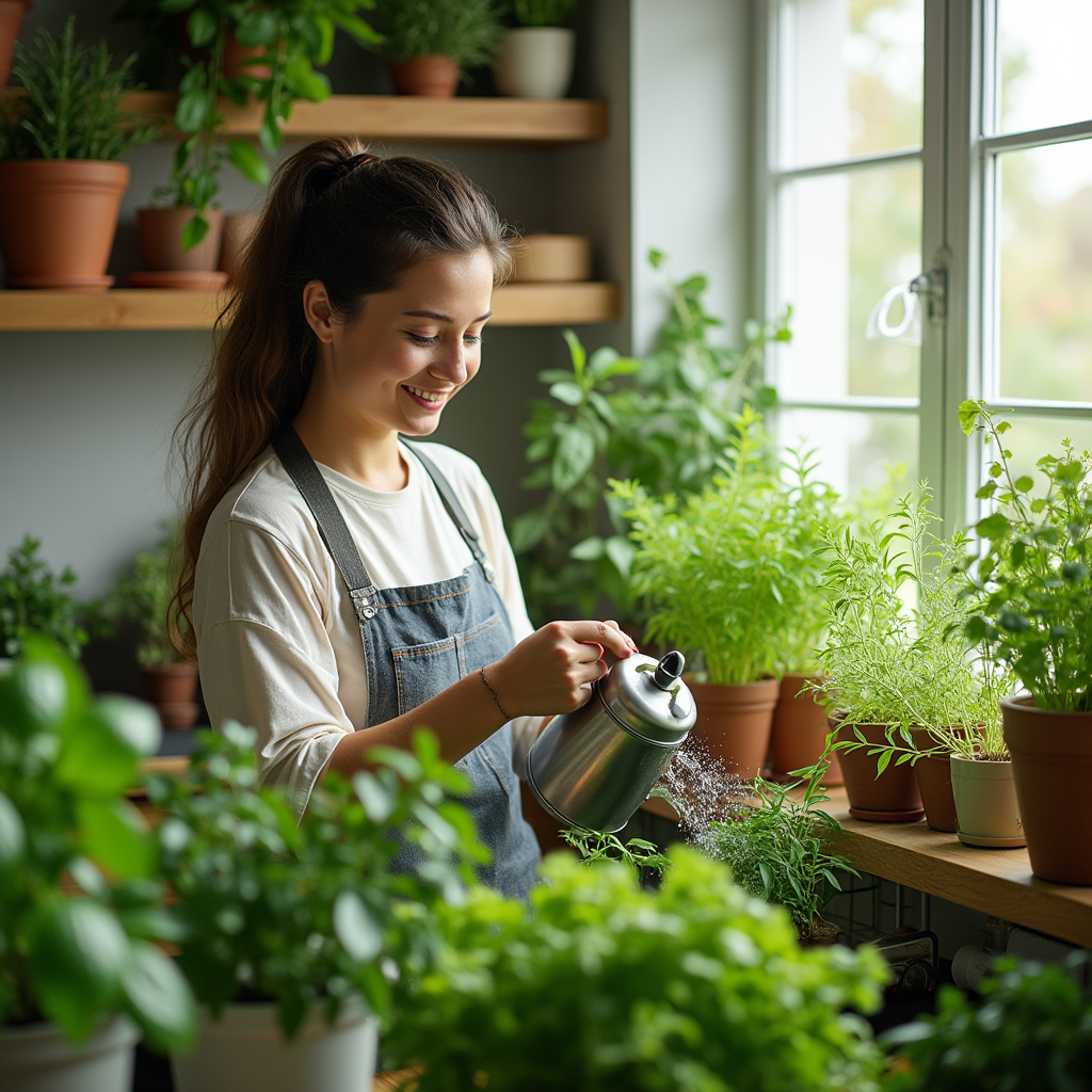 indoor herb garden